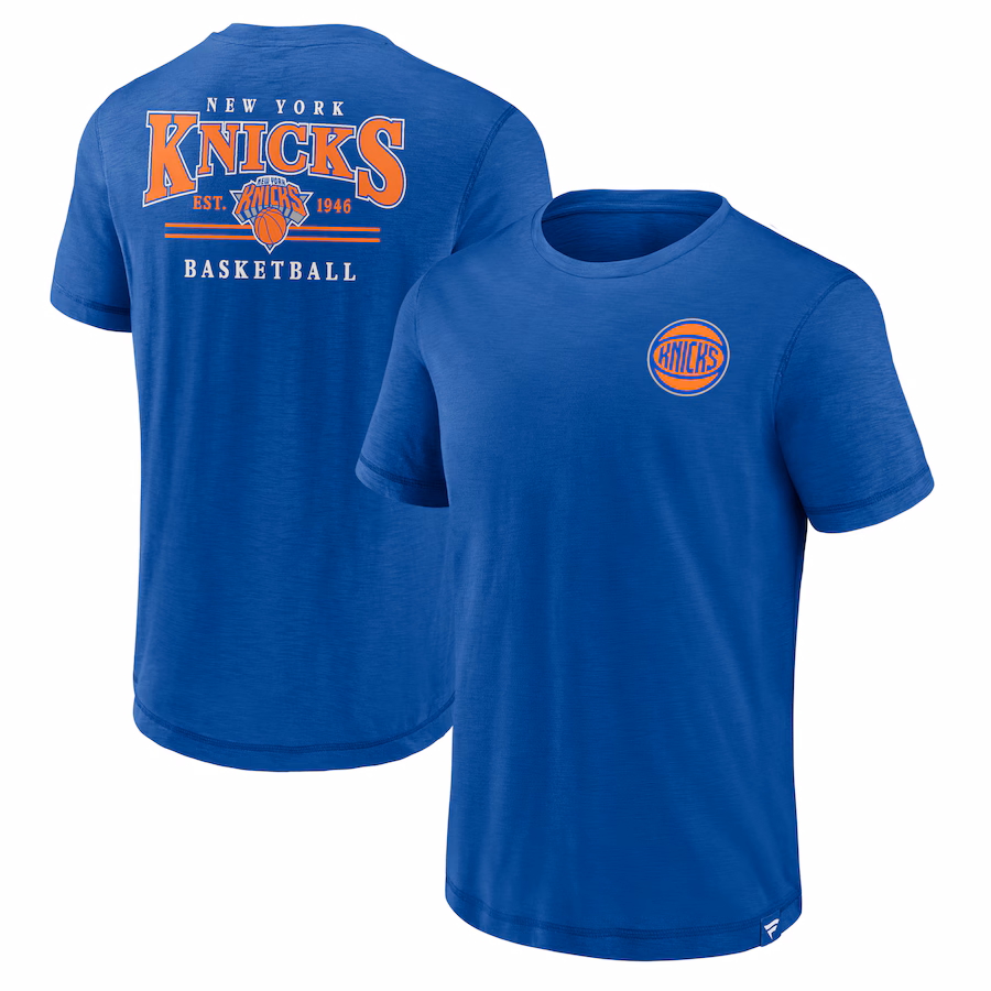 Men's New York Knicks Royal Slub Team T-Shirt