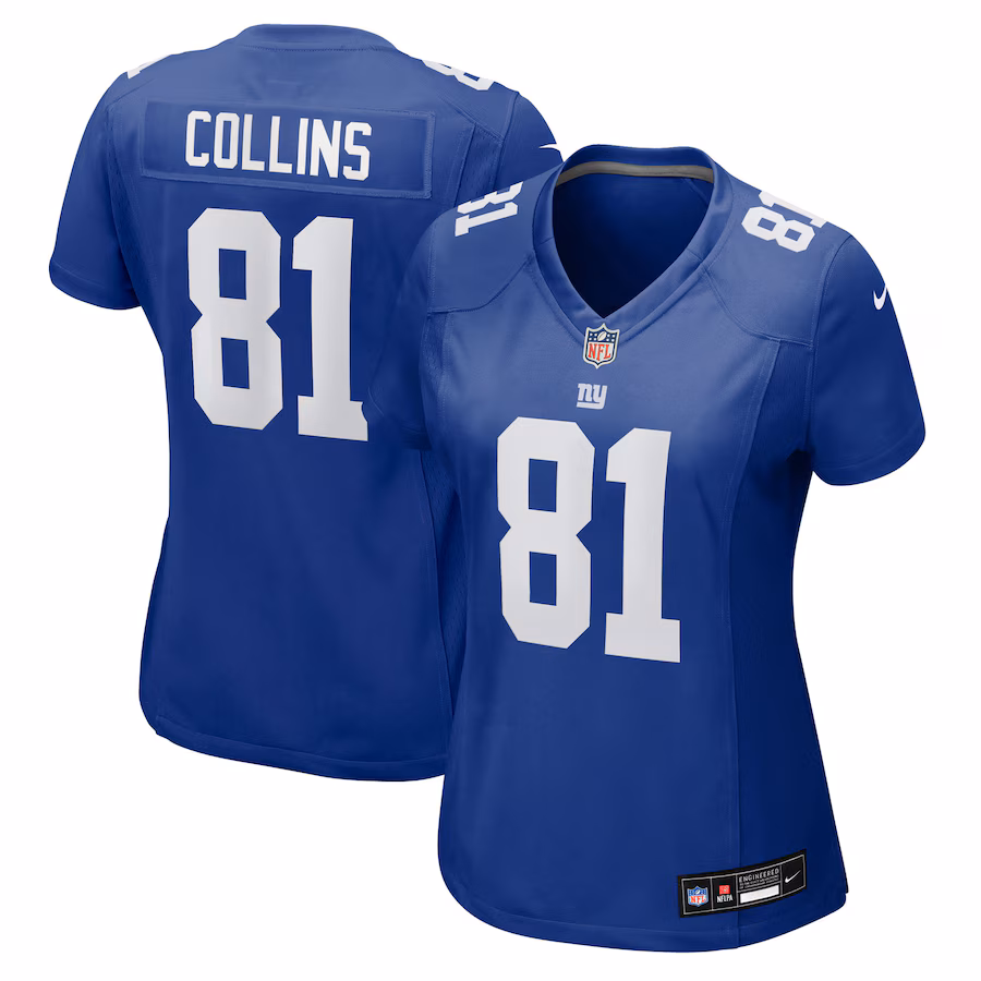 Women's New York Giants Beaux Collins Nike Royal Team Game Jersey