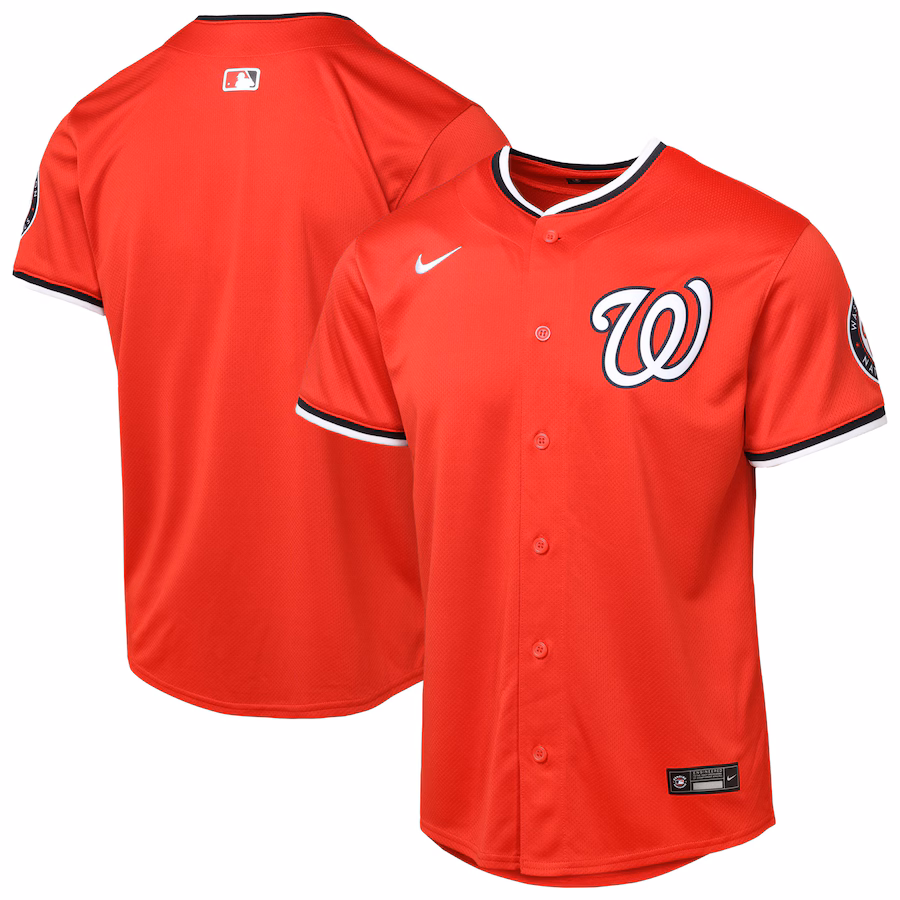 Youth Washington Nationals Red Alternate 2 Limited Jersey
