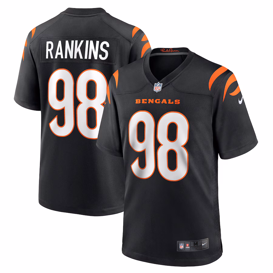 Men's Cincinnati Bengals Sheldon Rankins Nike  Black Game Jersey