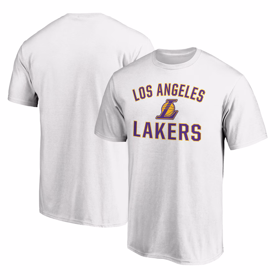 Men's Los Angeles Lakers White Victory Arch T-Shirt