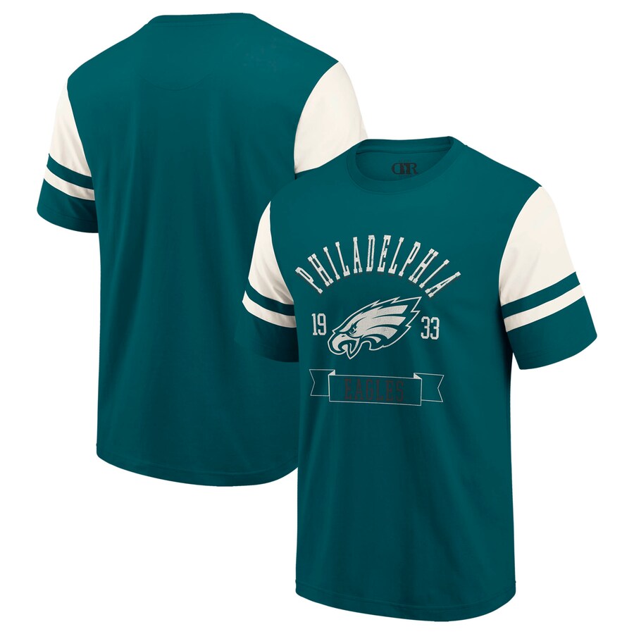 Men's Philadelphia Eagles  Darius Rucker Collection by Fanatics Midnight Green Football T-Shirt