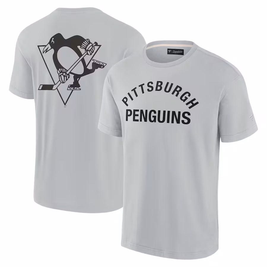 Unisex Pittsburgh Penguins Fanatics Gray Elements Super Soft Short Sleeve T-Shirt