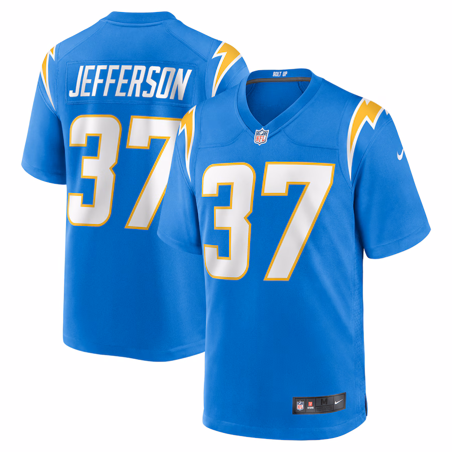 Men's Los Angeles Chargers Tony Jefferson Nike  Powder Blue Team Game Jersey