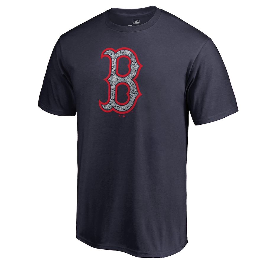 Men's Boston Red Sox Navy Static Logo T-Shirt