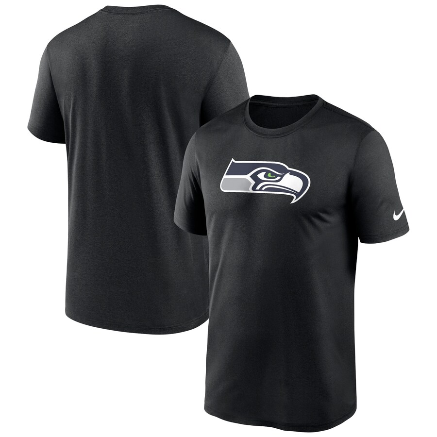 Men's Seattle Seahawks Nike Black Legend Logo Performance T-Shirt