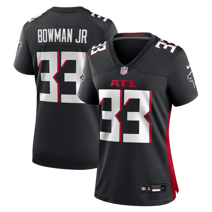 Women's Atlanta Falcons Billy Bowman Jr. Nike Black Team Game Jersey