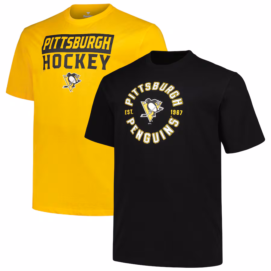 Men's Pittsburgh Penguins Fanatics Big & Tall 2-Pack T-Shirt Set