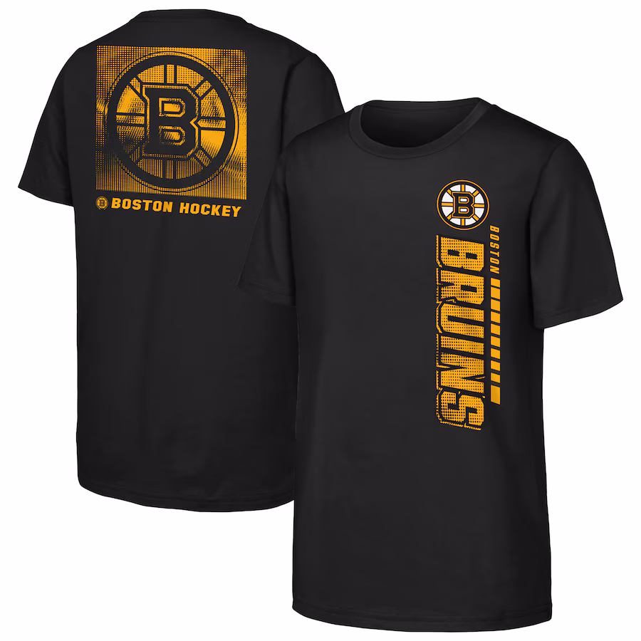 Youth Boston Bruins Black Atmosphere T-Shirt