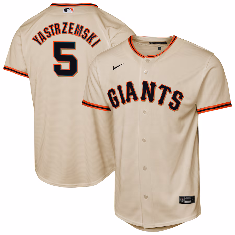Youth San Francisco Giants Mike Yastrzemski Nike Cream Home Replica Player Jersey