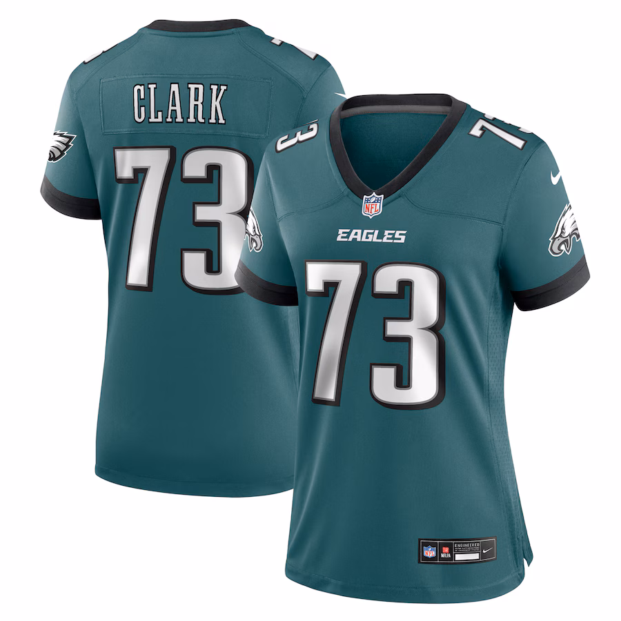 Women's Philadelphia Eagles Le'Raven Clark Nike Midnight Green Team Game Jersey