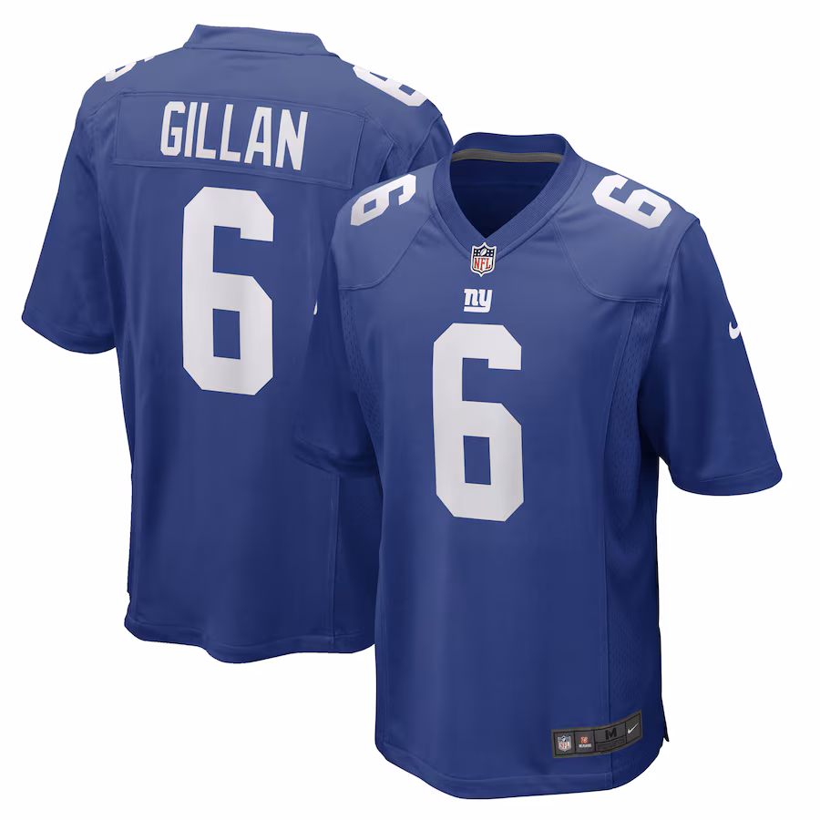 Men's New York Giants Jamie Gillan Nike Royal Game Player Jersey