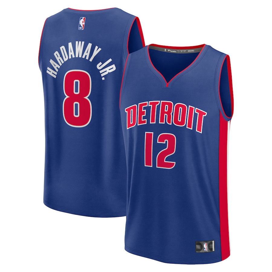 Men's Detroit Pistons Tim Hardaway Jr. Fanatics Blue Fast Break Replica Player Jersey - Icon Edition