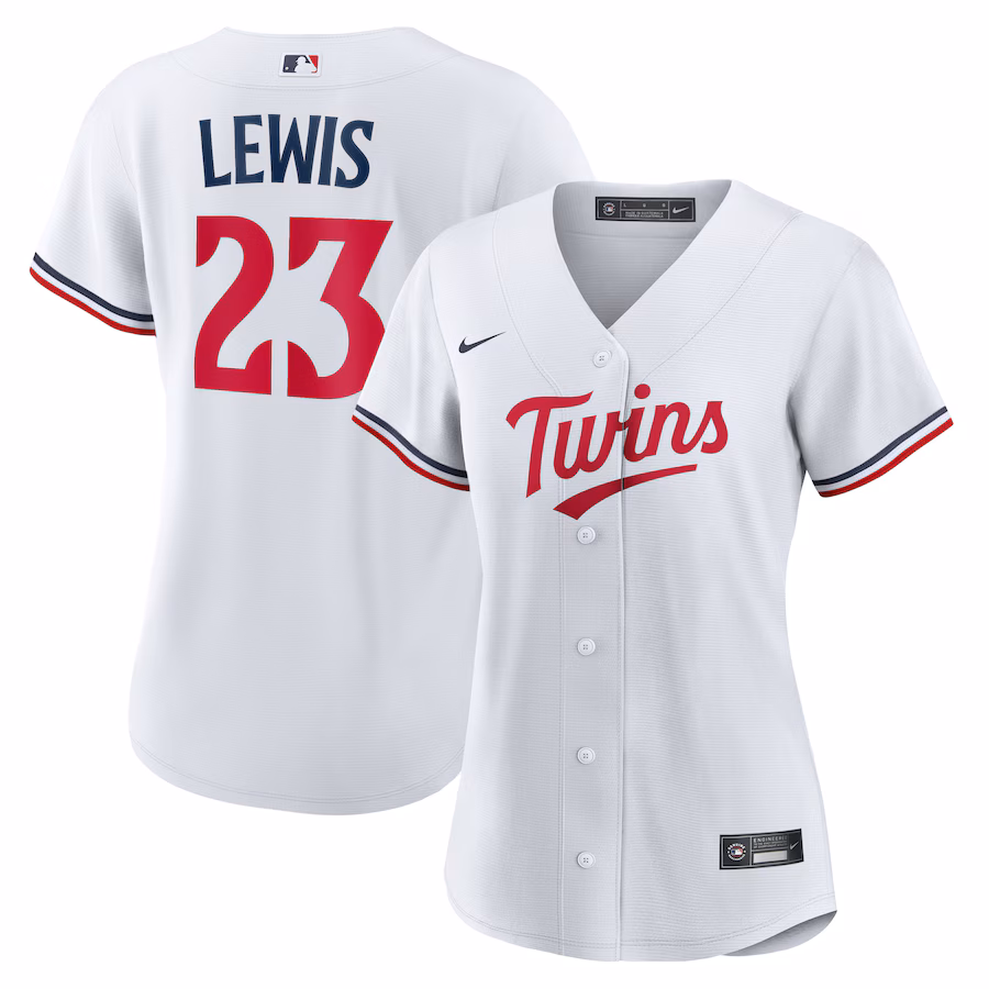 Women's Minnesota Twins Royce Lewis Nike White Home Replica Jersey