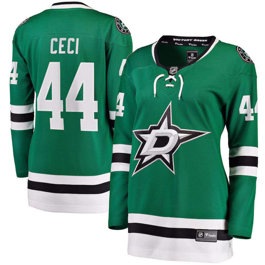 Women's Dallas Stars Cody Ceci Fanatics Kelly Green Home Breakaway Player Jersey