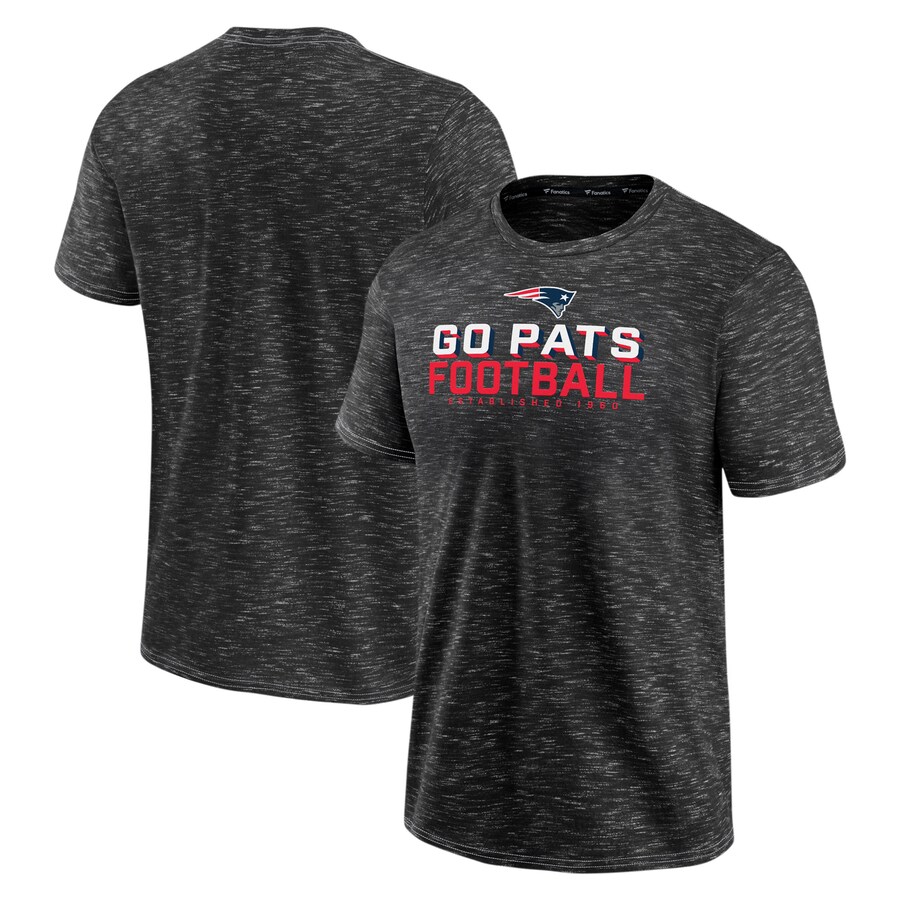Men's New England Patriots Fanatics Charcoal Component T-Shirt