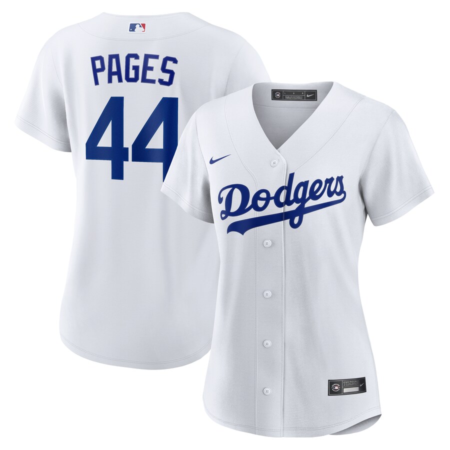 Women's Los Angeles Dodgers Andy Pages Nike White Home Replica Jersey