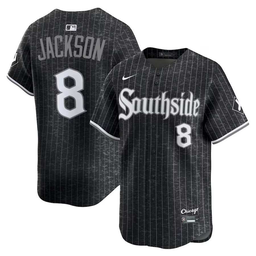 Men's Chicago White Sox Bo Jackson Nike Black City Connect Limited Player Jersey