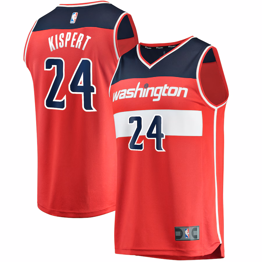 Men's Washington Wizards Corey Kispert Fanatics Red Fast Break Replica Jersey - Icon Edition