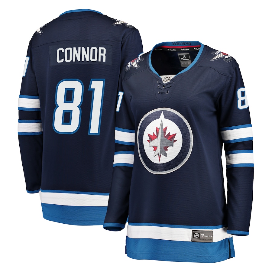 Women's Winnipeg Jets Kyle Connor Fanatics Navy Breakaway Jersey