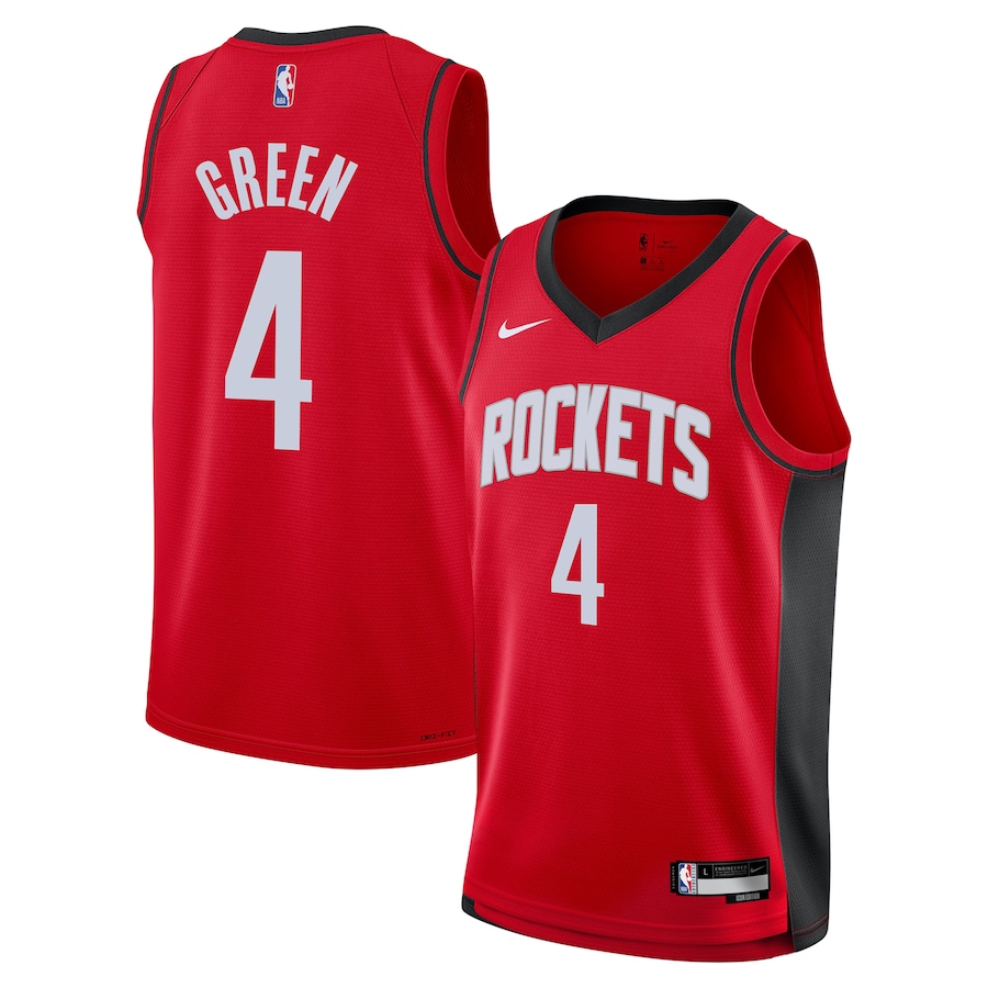Youth Houston Rockets Jalen Green Nike Red Swingman Jersey - Icon Edition