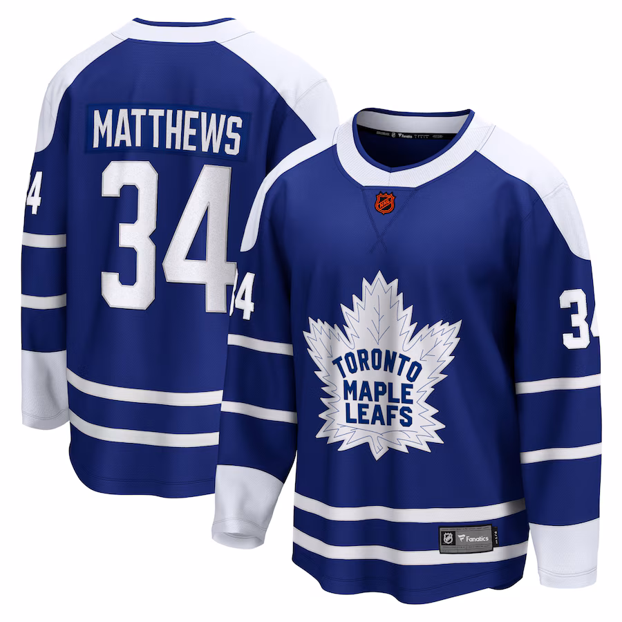 Men's Toronto Maple Leafs Auston Matthews Fanatics Royal Special Edition 2.0 Breakaway Player Jersey