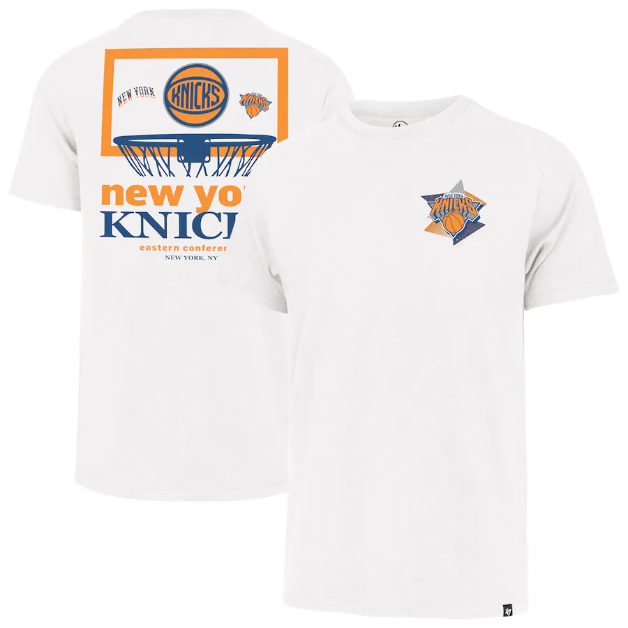 Men's New York Knicks '47 White City Edition Backboard Franklin T-Shirt