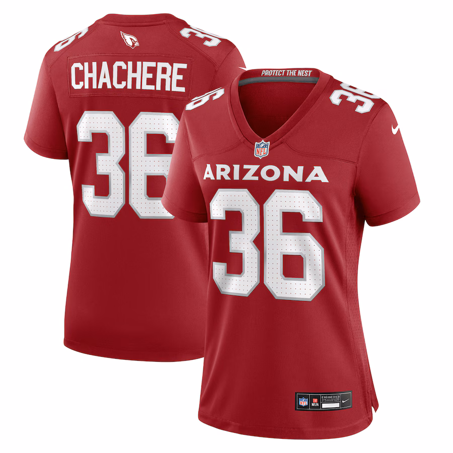 Women's Arizona Cardinals Andre Chachere Nike  Cardinal Team Game Jersey