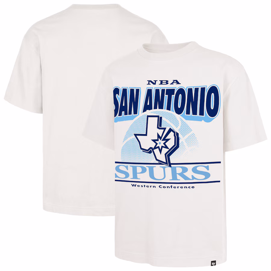 Men's San Antonio Spurs  '47 White City Edition Shifty Foundation T-Shirt