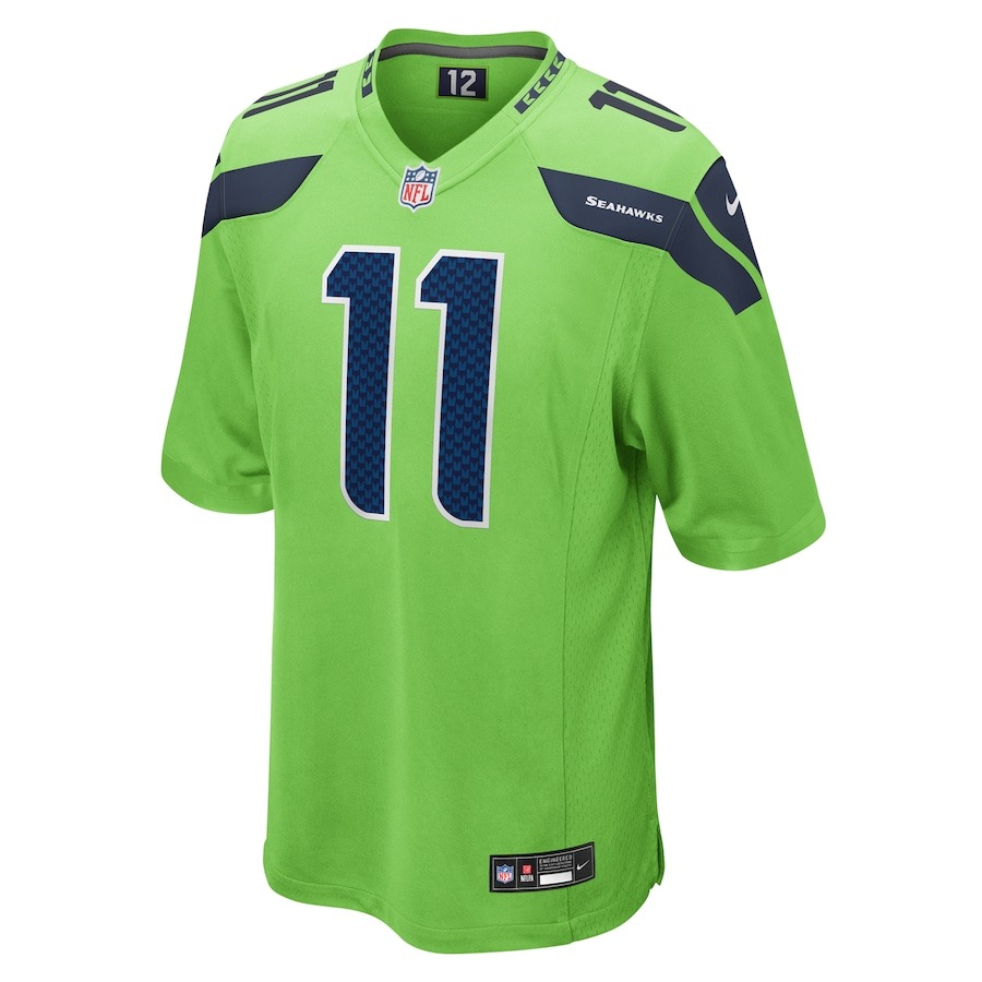 Men's Seattle Seahawks Jaxon Smith-Njigba Nike Neon Green Vapor F.U.S.E. Stitched Limited Jersey
