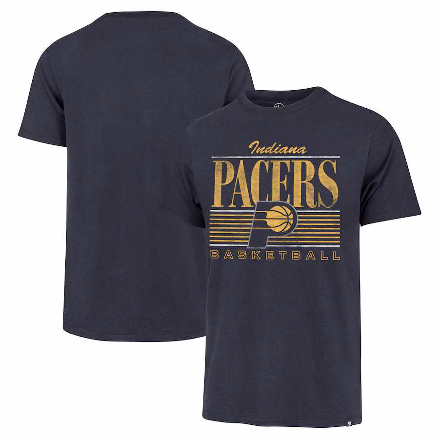 Men's Indiana Pacers '47 Navy Remix Franklin T-Shirt