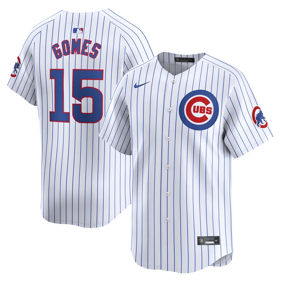 Men's Chicago Cubs Yan Gomes Nike White Home Limited Player Jersey