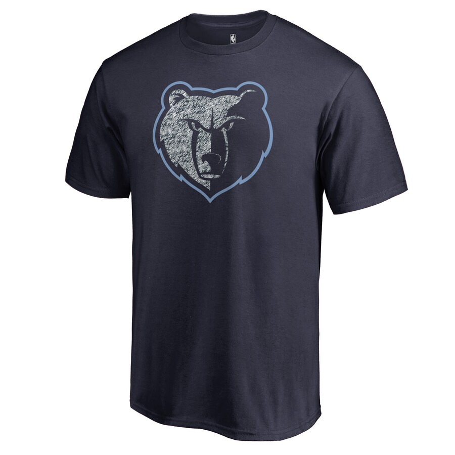 Men's Memphis Grizzlies Navy Static Logo T-Shirt