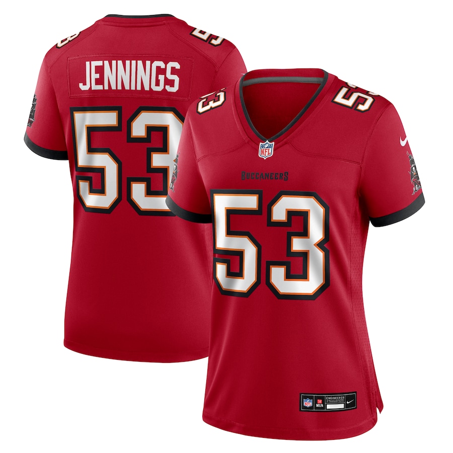 Women's Tampa Bay Buccaneers Deion Jennings Nike Red Team Game Jersey