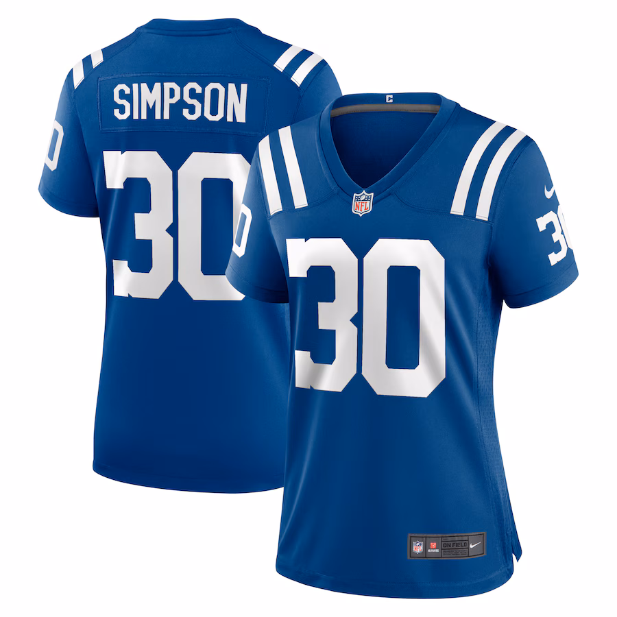 Women's Indianapolis Colts Jaylin Simpson Nike  Royal Game Jersey