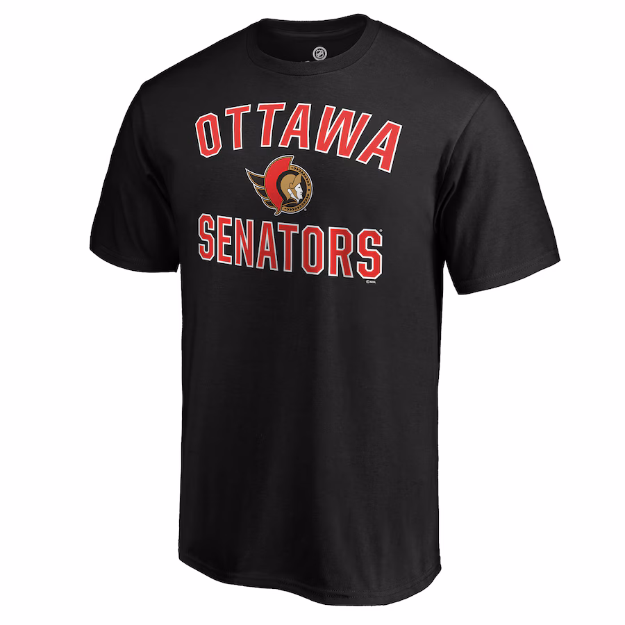 Men's Ottawa Senators Black Victory Arch T-Shirt