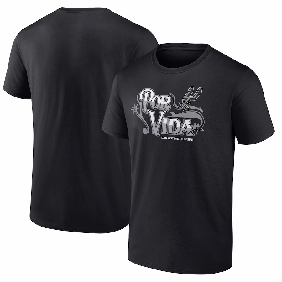 Men's San Antonio Spurs Black Half Court Offense T-Shirt