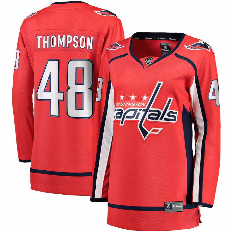 Women's Washington Capitals Logan Thompson Fanatics Red Home Premier Breakaway Player Jersey