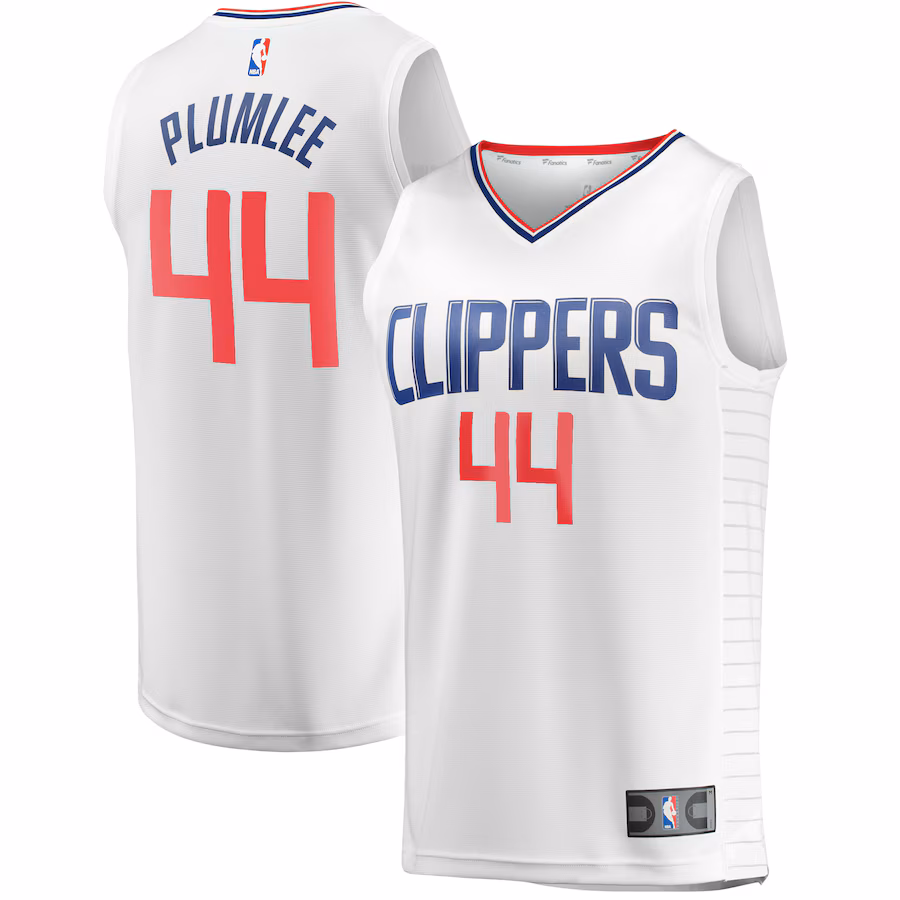 Youth LA Clippers Mason Plumlee Fanatics White Fast Break Player Jersey - Association Edition