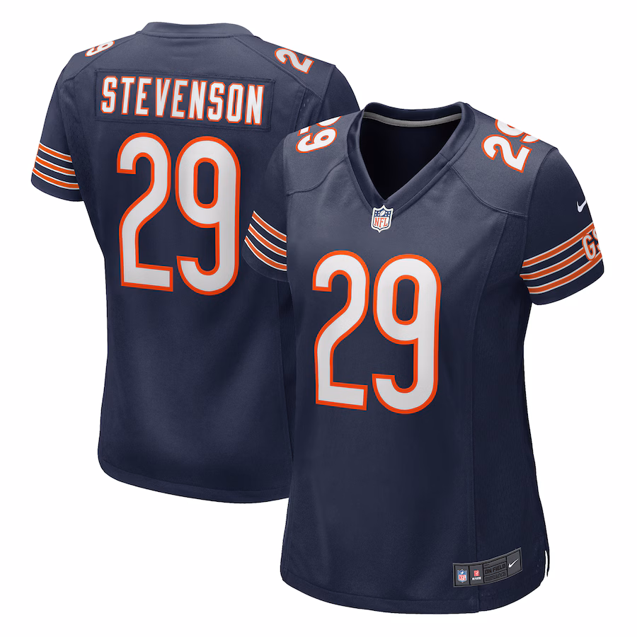 Women's Chicago Bears Tyrique Stevenson Nike Navy Game Jersey