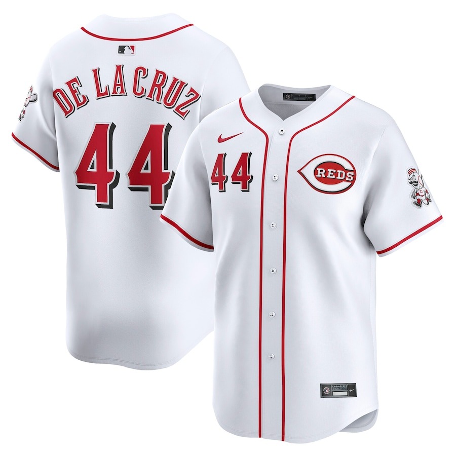 Men's Cincinnati Reds Elly De La Cruz Nike White Home Elite Player Jersey