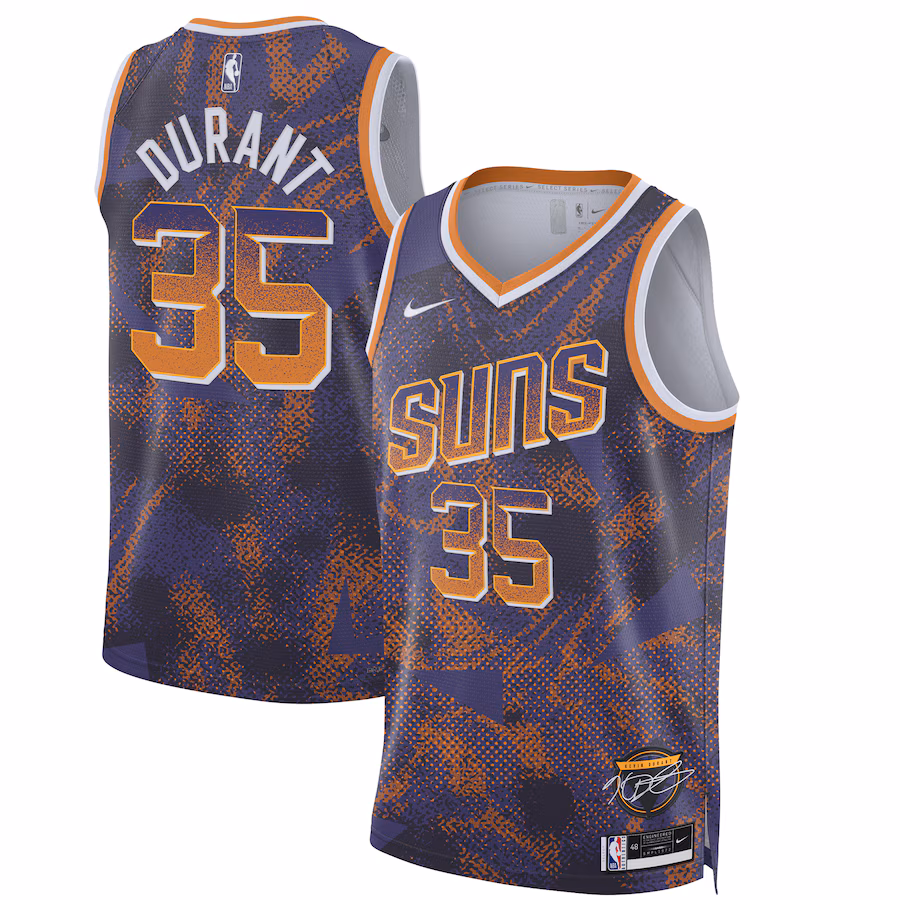 Unisex Phoenix Suns Kevin Durant Nike Purple 2025 Select Series Swingman Player Jersey