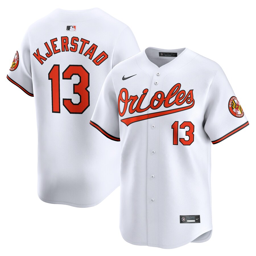 Men's Baltimore Orioles Heston Kjerstad Nike White Home Limited Player Jersey