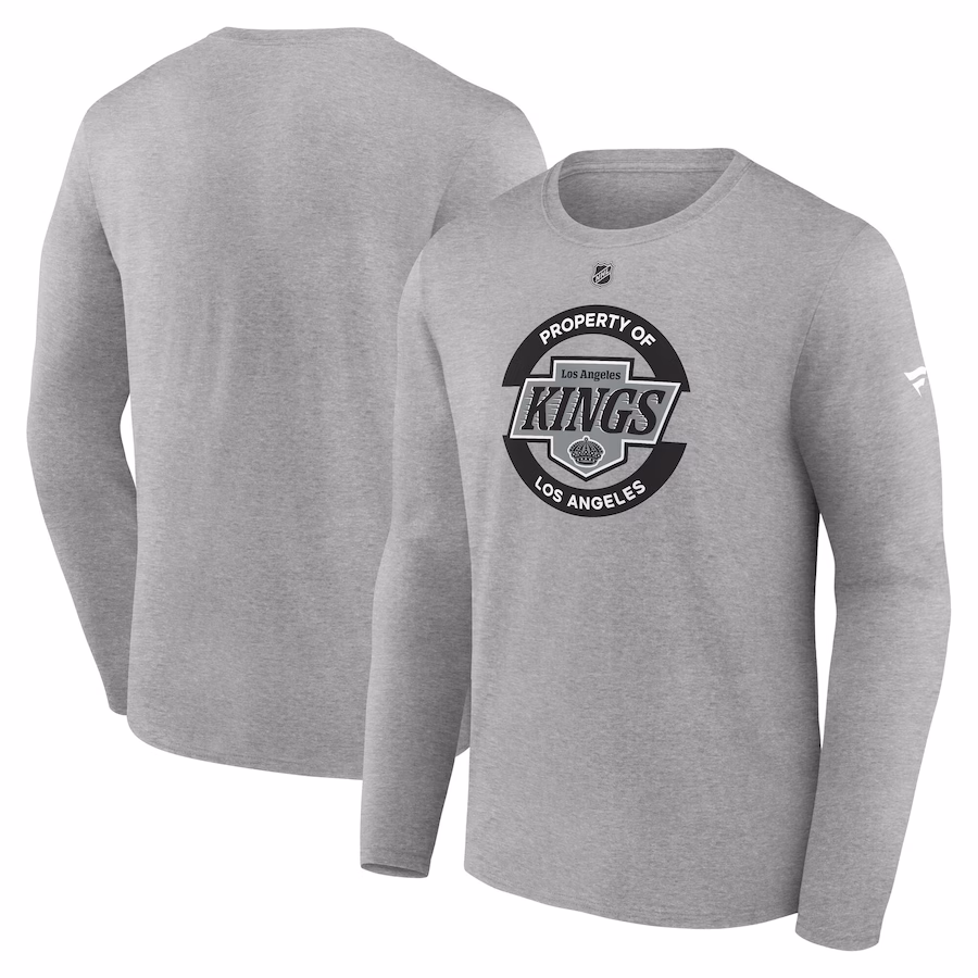 Men's Los Angeles Kings Fanatics Gray Authentic Pro Practice Long Sleeve T-Shirt