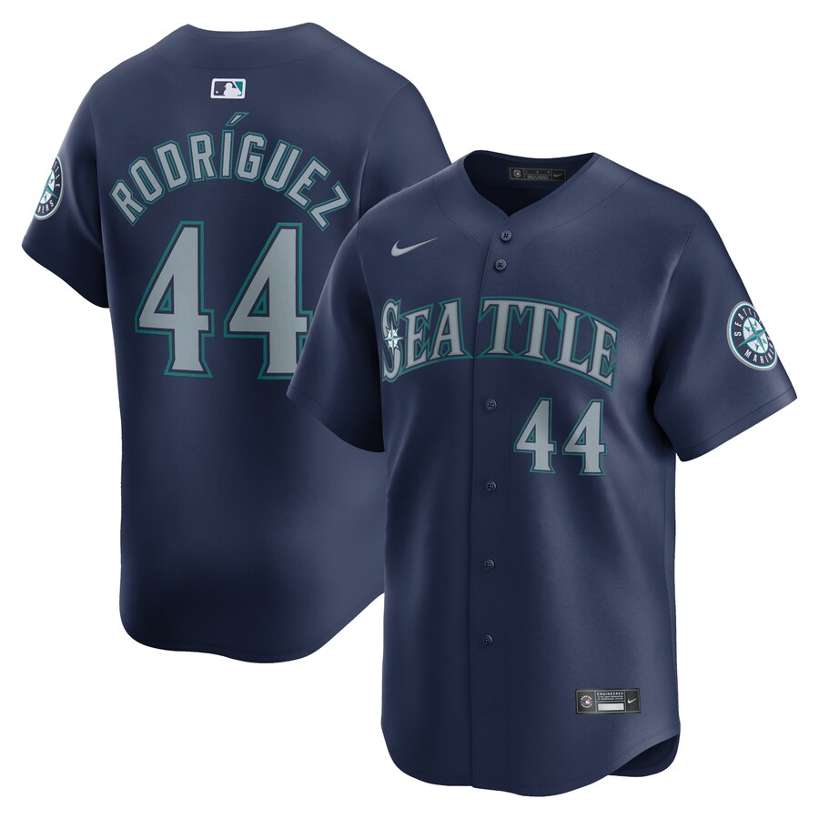 Men's Seattle Mariners Julio Rodríguez Nike Navy Road Limited Player Jersey