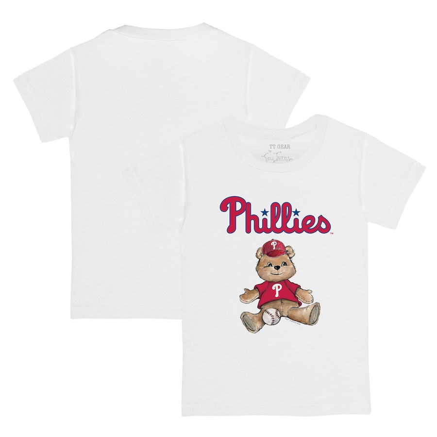 Youth Philadelphia Phillies Tiny Turnip White Teddy Boy T-Shirt