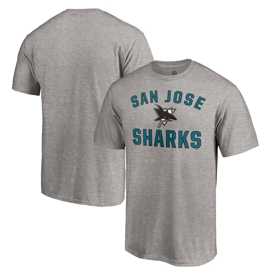 Men's San Jose Sharks Heather Gray Special Edition Victory Arch T-Shirt