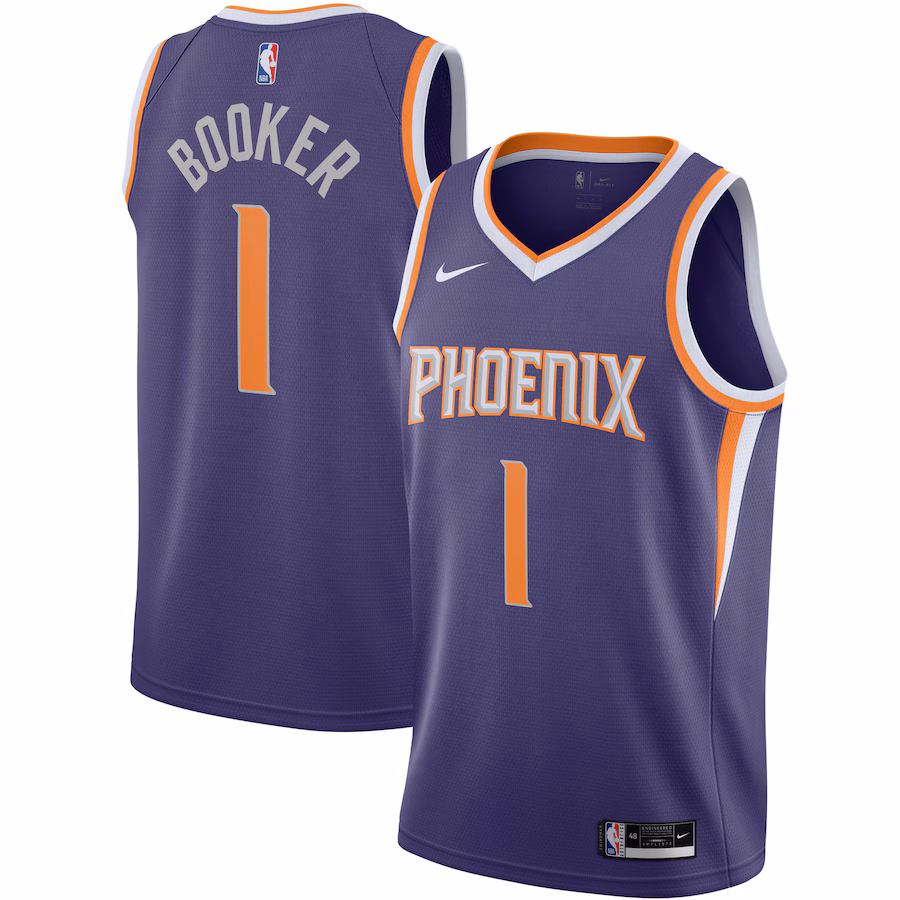 Men's Phoenix Suns Devin Booker Nike Purple 2020/21 Swingman Jersey - Icon Edition