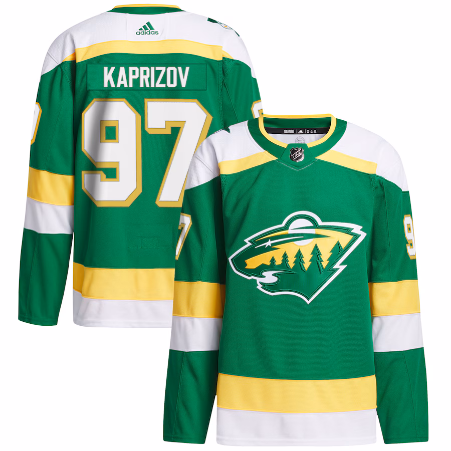 Men's Minnesota Wild Kirill Kaprizov adidas Green Alternate Primegreen Authentic Player Jersey