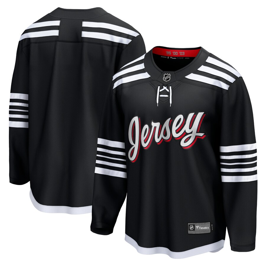 Men's New Jersey Devils Fanatics Black Alternate Premier Breakaway Team Jersey